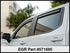 EGR 2019 Chevy 1500 Crew Cab In-Channel Window Visors - Matte - Striker Modified