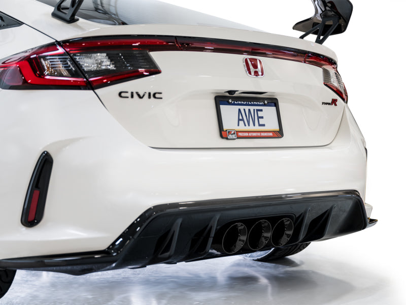 AWE Tuning 2023 Honda Civic Type R FL5 Touring Edition Exhaust w/ Triple Diamond Black Tips - Striker Modified