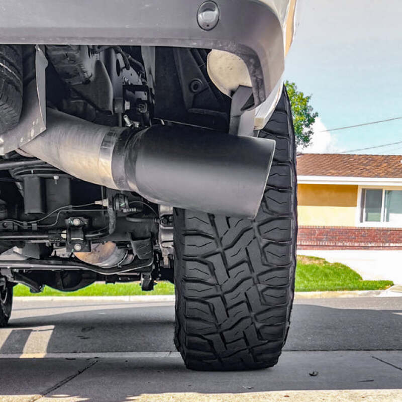 Banks Power 19-23 Dodge Ram Crew Cab 6.7L Cummins Monster Exhaust - SS Single Exhaust w/ Black Tip - Striker Modified