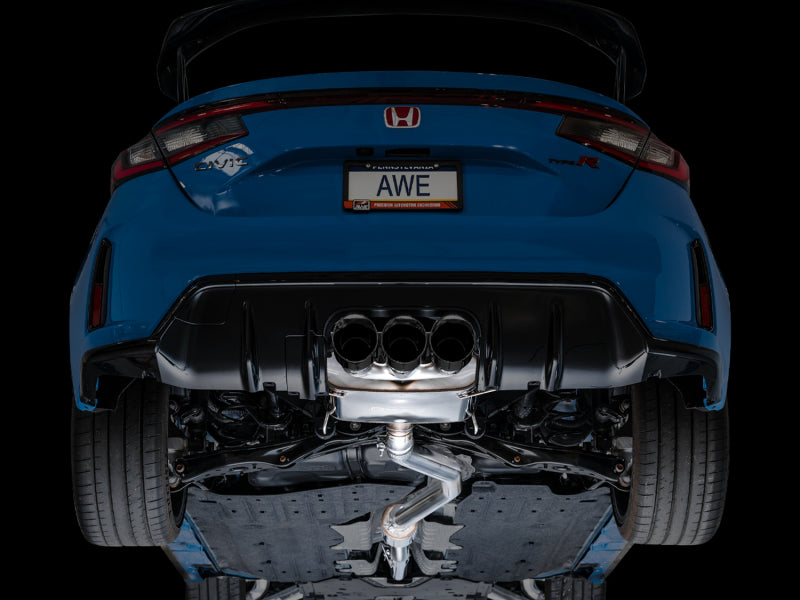 AWE Tuning 2023 Honda Civic Type R FL5 Touring Edition Exhaust w/ Triple Diamond Black Tips - Striker Modified