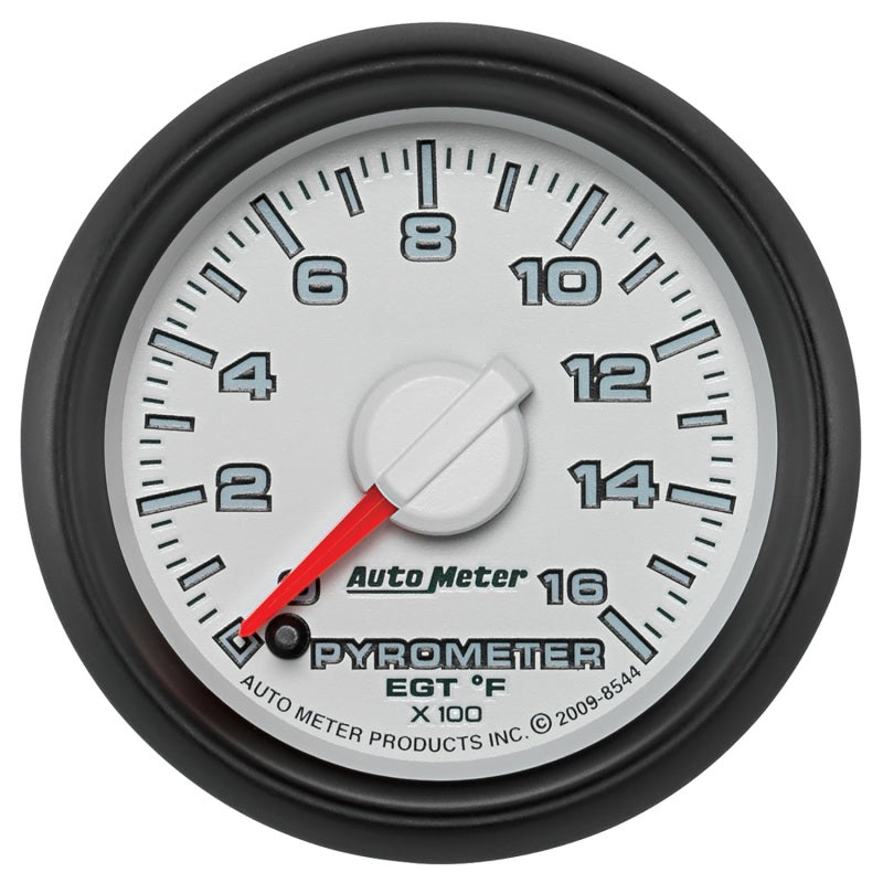 Autometer Factory Match 52.4mm Full Sweep Electronic 0-1600 Deg F EGT/Pyrometer Gauge - Striker Modified