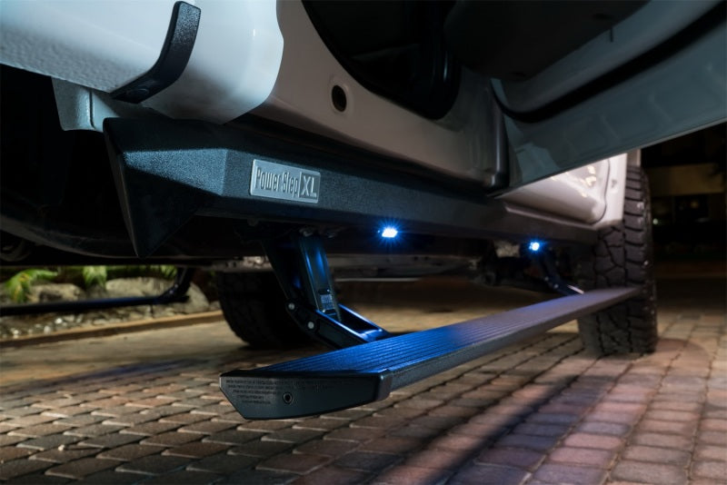 AMP Research 2007-2017 Toyota Tundra Extended Crew Cab (Plug N Play) PowerStep XL - Black - Striker Modified