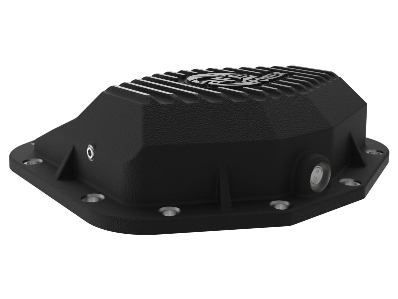 aFe POWER 21-22 Ram 1500 TRX Hemi V8 6.2L (sc) PRO Series Rear Differential Cover Black w/ Machined - Striker Modified