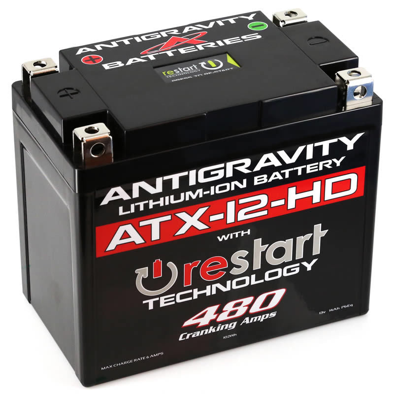 Antigravity YTX12 High Power Lithium Battery w/Re-Start - Striker Modified