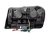 ANZO 2002-2009 Chevrolet Trailblazer Projector Headlights w/ Halo Black - Striker Modified