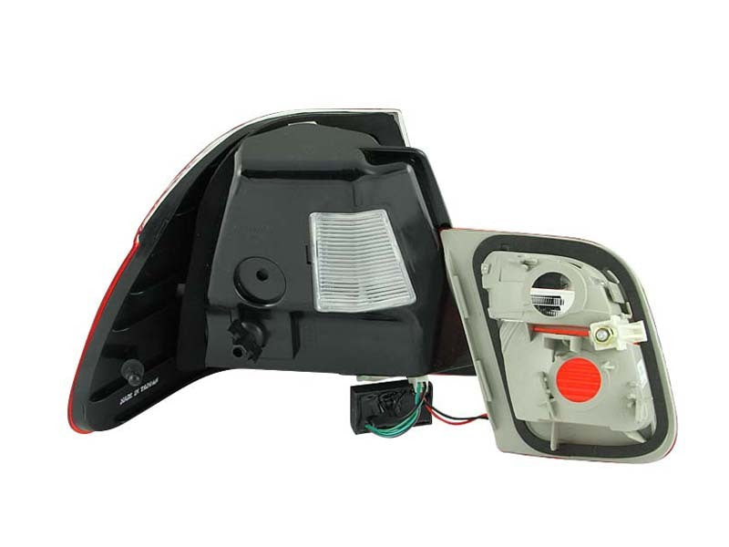 ANZO 1999-2001 BMW 3 Series E46 LED Taillights Red/Clear 4pc - Striker Modified