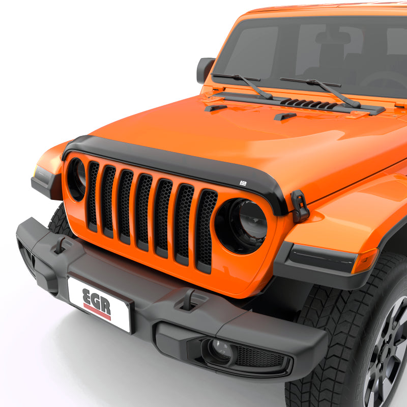 EGR Jeep 2018+ Wrangler / 2020+ Gladiator Superguard Hood Shield - Dark Smoke (305251) - Striker Modified