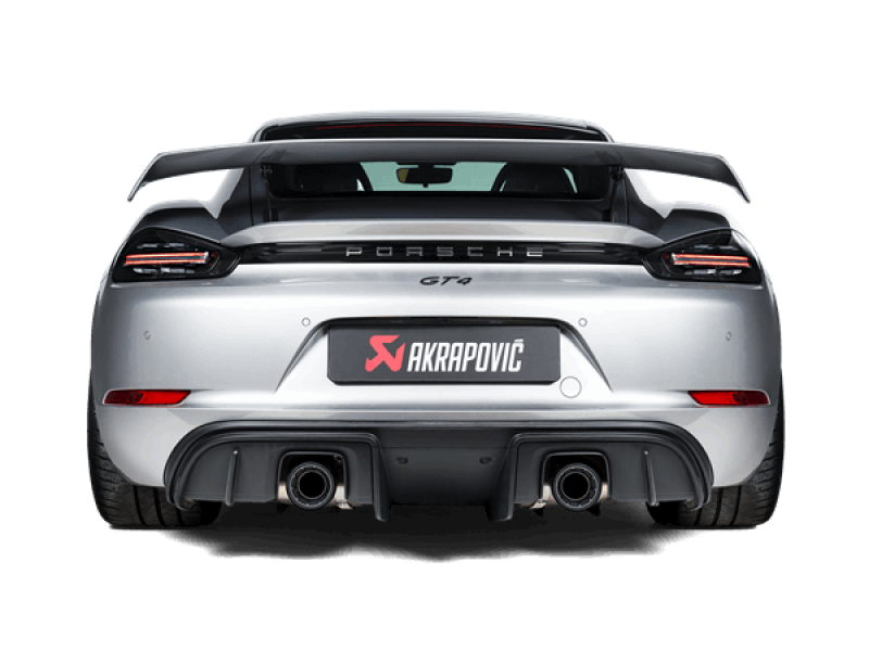 Akrapovic 2020+ Porsche Cayman GT4 (718) Slip-On Race Line (Titanium) (Req Tips / Option 2) - Striker Modified