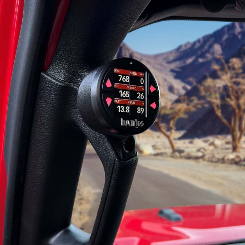 Banks Power 18-23 Jeep Wrangler/Gladiator - iDash Stealth Single Gauge Pod Kit - Striker Modified