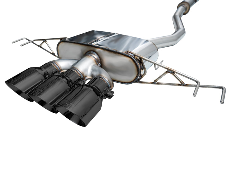 AWE Tuning 2023 Honda Civic Type R FL5 Touring Edition Exhaust w/ Triple Diamond Black Tips - Striker Modified