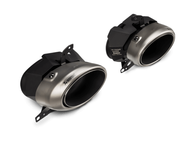 Akrapovic 20-21 Porsche 911 Turbo/Turbo S (992) Tail Pipe Set (Titanium) - Striker Modified