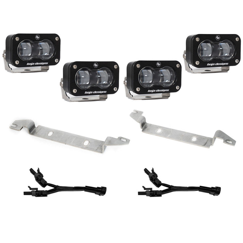 Baja Designs 2022+ Toyota Tundra S2 SAE OEM Fog Light Replacement Kit - Clear - Striker Modified