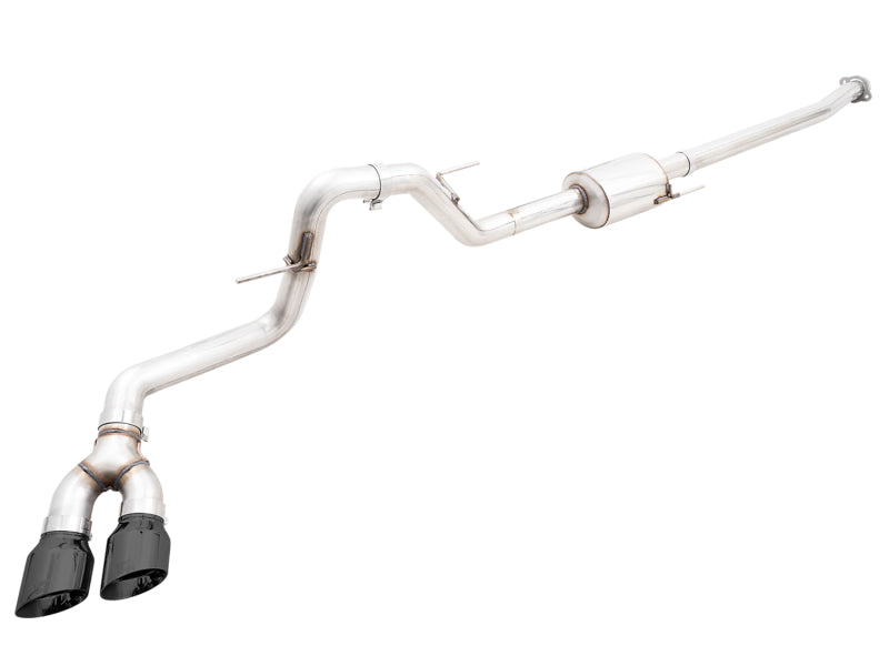 AWE 0FG 21+ Ford F150 Dual Side Exit Cat-Back Exhaust - 4.5in Diamond Black Tips - Striker Modified