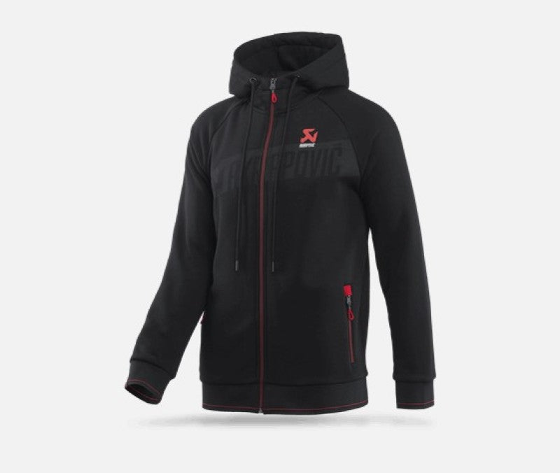 Akrapovic Mens Corpo Zip Hoodie Black - Large - Striker Modified