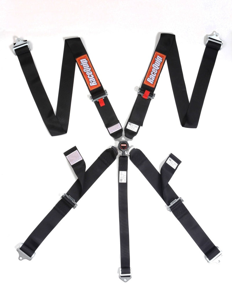 RaceQuip Black SFI CAMLOCK 5pt PU Lap Seat Belt - Striker Modified