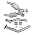 BBK 99-04 Mustang 4.6 GT / Cobra High Flow X Pipe With Catalytic Converters - 2-1/2 - Striker Modified