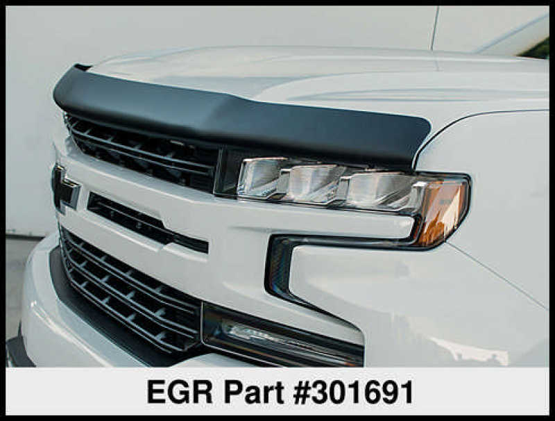 EGR 2019 Chevy 1500 Super Guard Hood Guard - Dark Smoke - Striker Modified