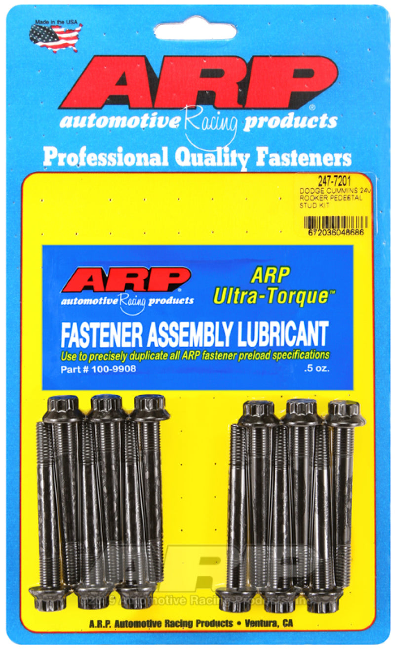ARP Dodge Cummins 24V Rocker Pedestal Rocker Stud Kit - Striker Modified