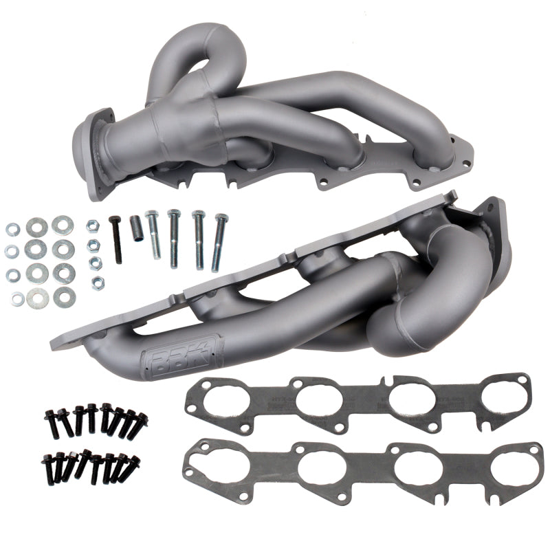 BBK 09-18 Dodge Ram 5.7L Hemi Shorty Tuned Length Exhaust Headers - 1-3/4 Titanium Ceramic - Striker Modified