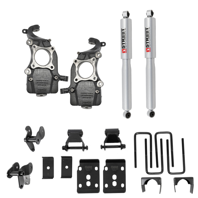 Belltech 2021+ Ford F-150 2WD Lowering Kit w/ Street Performance Shocks - Striker Modified