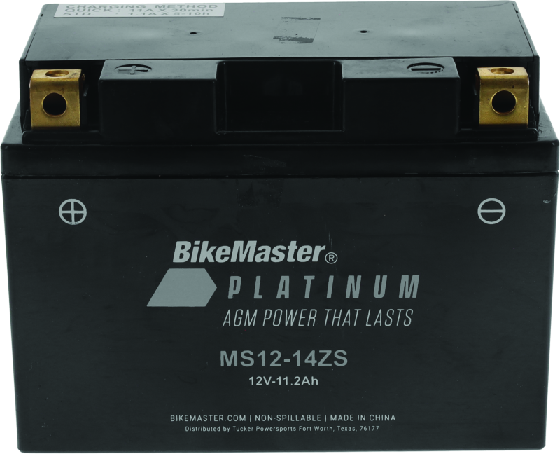 BikeMaster AGM Battery - MS12-14ZS - Striker Modified