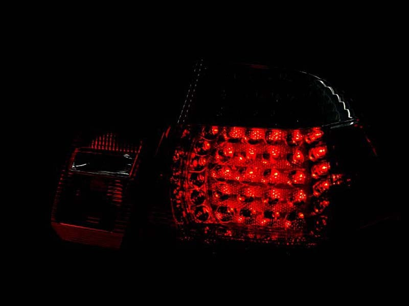 ANZO 1999-2001 BMW 3 Series E46 LED Taillights Red/Clear 4pc - Striker Modified