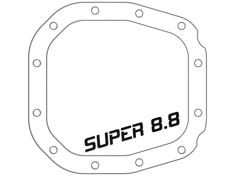 aFe Pro Series Rear Differential Cover Black w/ Fins 15-19 Ford F-150 (w/ Super 8.8 Rear Axles) - Striker Modified