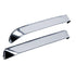AVS 84-90 Ford Bronco Ii Ventshade Window Deflectors 2pc - Stainless - Striker Modified