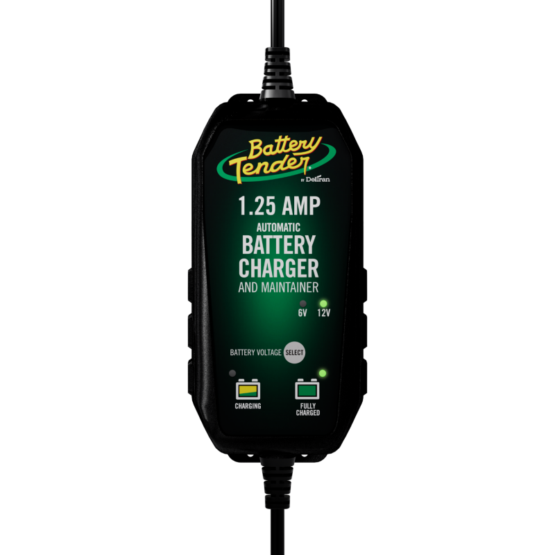 Battery Tender 6V 12V 1.25AMP Selectable Battery Charger - Striker Modified