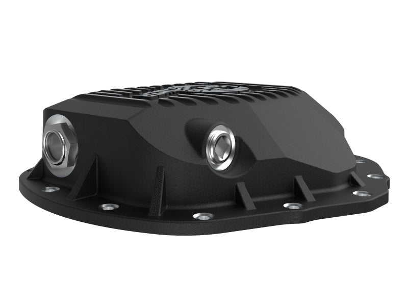 aFe 2020 Chevrolet Silverado 2500 HD  Rear Differential Cover Black ; Pro Series w/ Machined Fins - Striker Modified