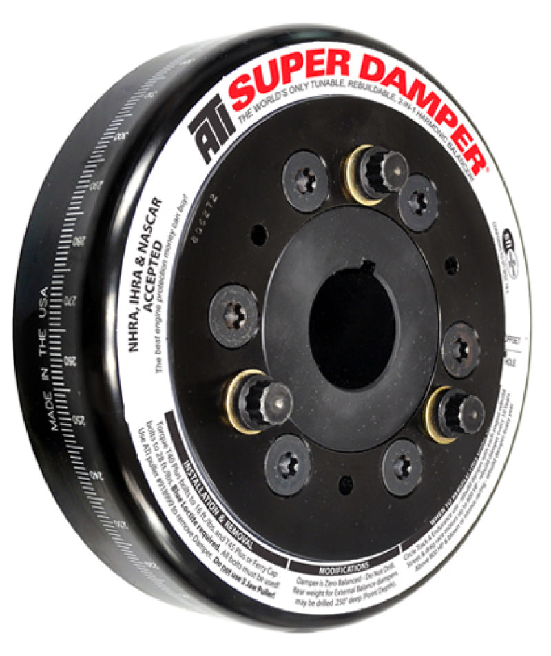 ATI Damper - 6.325in - Steel - Chevy SB / 90 Deg V6 - 409 - Pont 4Cyl - 3 Ring - 1Pc - Striker Modified