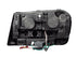 ANZO 2002-2009 Chevrolet Trailblazer Projector Headlights w/ Halo Black - Striker Modified
