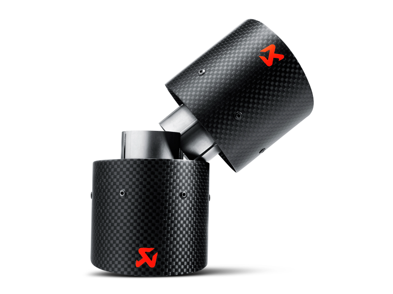 Akrapovic 07-14 MINI Cooper S (R56) / Cooper S Cabrio (R57) Tail Pipe Set (Carbon) - Striker Modified