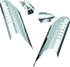 Kuryakyn Lower Leg Deflector Shields 00-13 Touring Chrome - Striker Modified