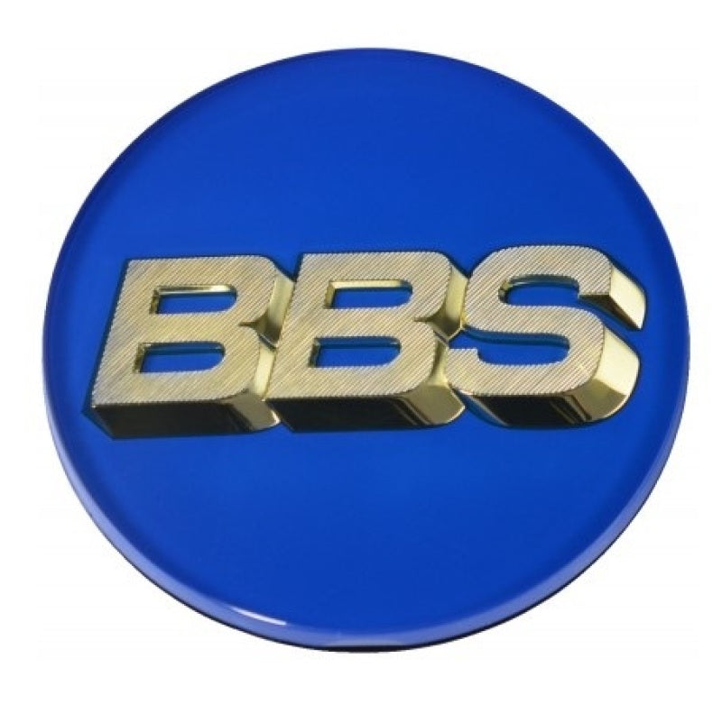 BBS Center Cap 70.6mm Blue/Gold (4-Tab) - Striker Modified