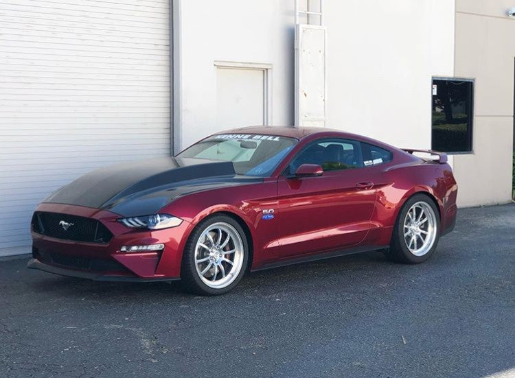 2018-2023 Ford Mustang Double Sided Type-CJ Carbon Fiber Cowl Hood