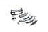 2019-2025 Chevy Camaro ZL1 1LE Track Package Front Bumper Conversion 13pcs Full Kit Flat BLK for Non-RS Headlights