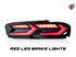 2019-2025 CHEVY CAMARO UMBRA LED TAILLIGHTS GLOSS BLACK/SMOKE LENS
