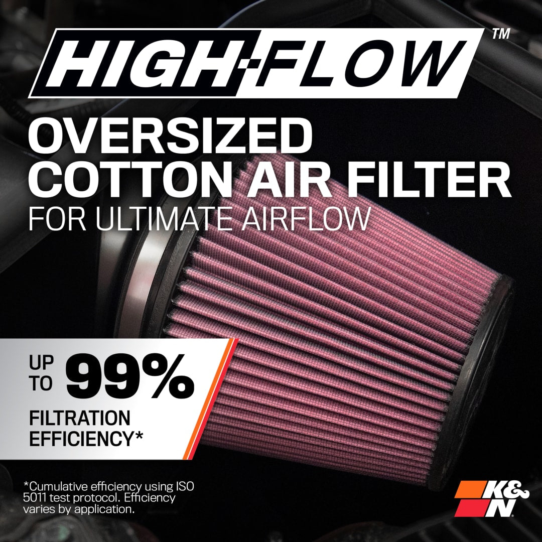 K&N 2024+ Ford Mustang V8 5.0L Typhoon Performance Air Intake System