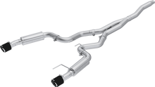 3" Cat-Back Dual Split Rear with Carbon Fiber Tips (Race Version) 2015-2025 Mustang 2.3 EcoBoost - Except Convertible