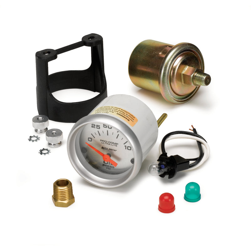 Autometer Ultra-Lite 52mm 0-100 PSI Electronic Oil Pressure Gauge - Striker Modified