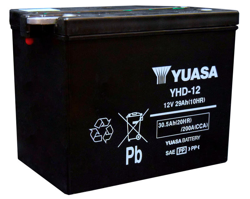 Yuasa YHD-12 Yumicron CX 12 Volt Battery - Striker Modified