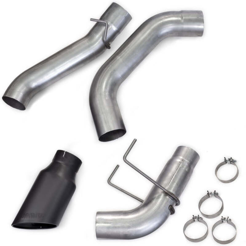 Banks Power 19-23 Dodge Ram Crew Cab 6.7L Cummins Monster Exhaust - SS Single Exhaust w/ Black Tip - Striker Modified