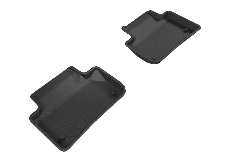 3D MAXpider 2018-2020 Audi Q5 Kagu 2nd Row Floormats - Black - Striker Modified