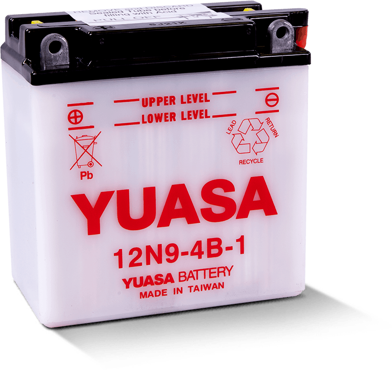 Yuasa 12N9-4B-1 Conventional 12 Volt Battery - Striker Modified