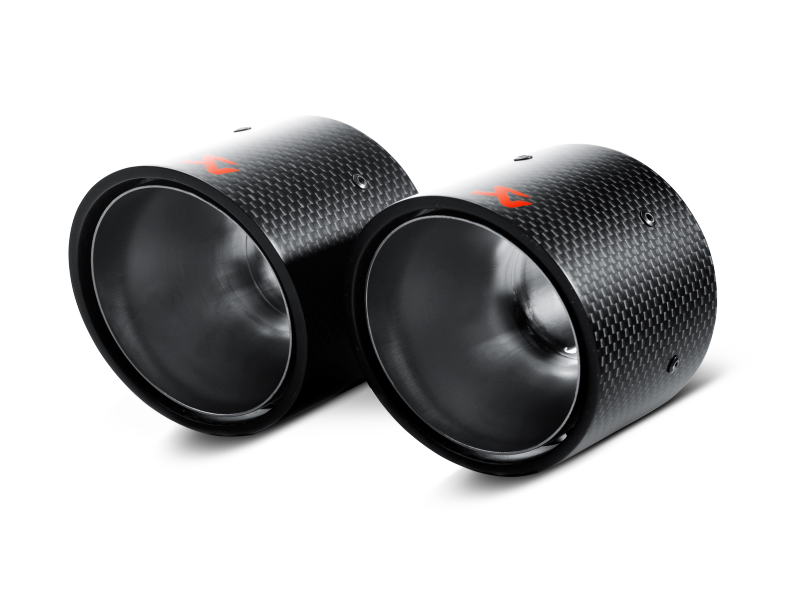 Akrapovic 07-14 MINI Cooper S (R56) / Cooper S Cabrio (R57) Tail Pipe Set (Carbon) - Striker Modified