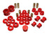 Energy Suspension 02-05 Honda Civic Si Red Hyper-Flex Master Bushing Set - Striker Modified