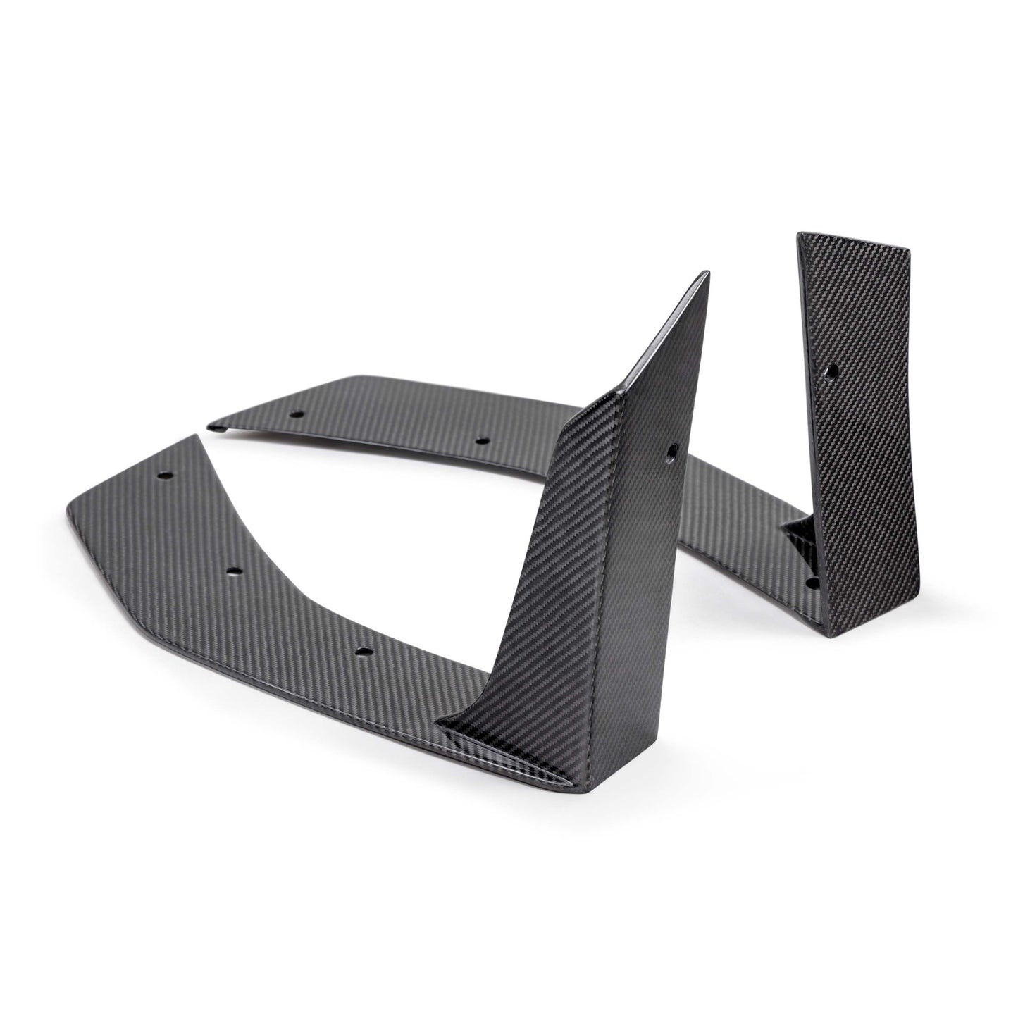 Type-GT5 carbon fiber front splitter wickers for 2024 Ford Mustang