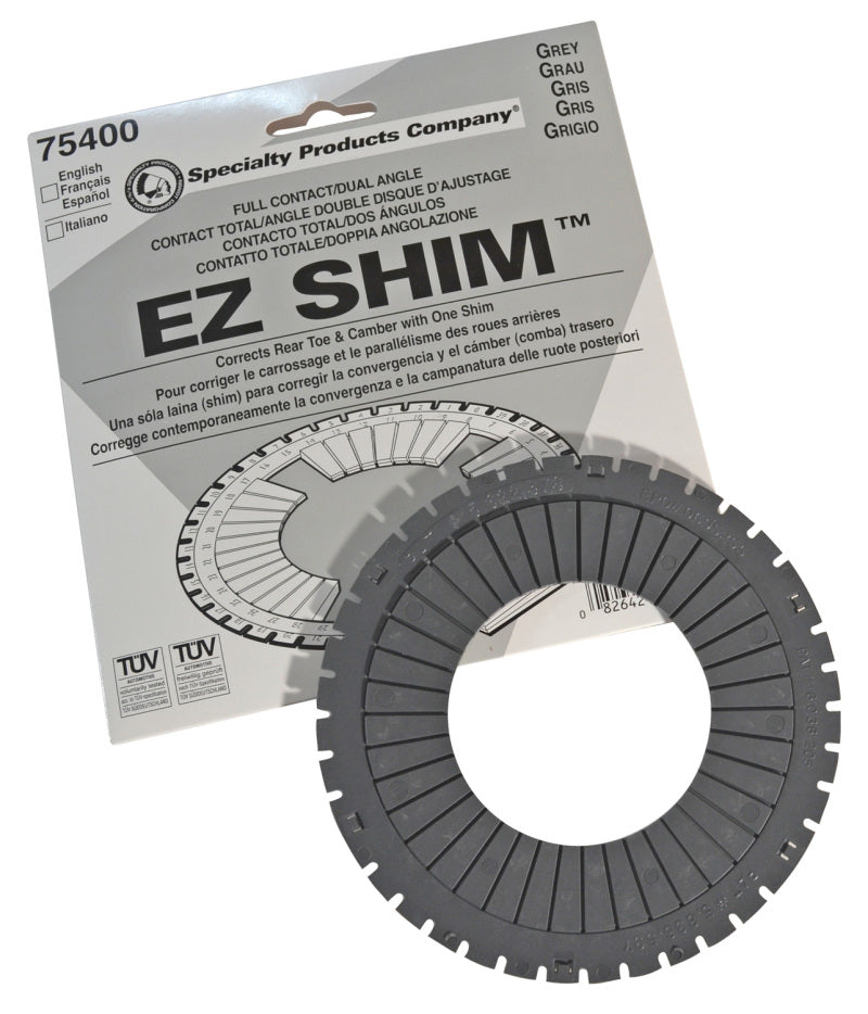 SPC Performance EZ Shim Dual Angle Camber/Toe Shim (Grey) - Striker Modified