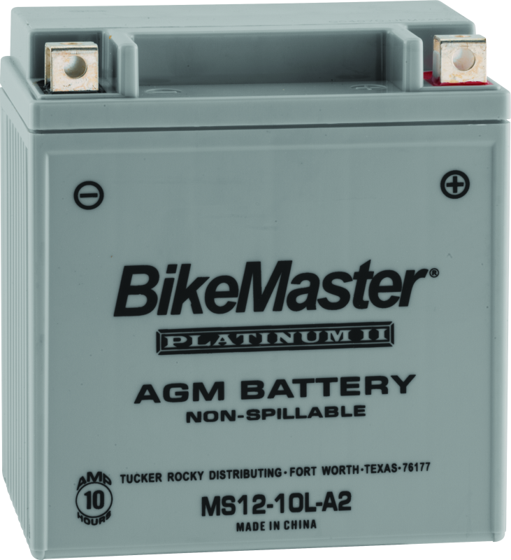 BikeMaster AGM Battery - MS12-10L-A2 - Striker Modified